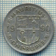 6843 MONEDA -MAURITIUS - ONE RUPEE -ANUL 1990-starea care se vede