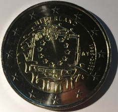 OLANDA moneda 2 euro comemorativa 2015 - drapel European, UNC foto