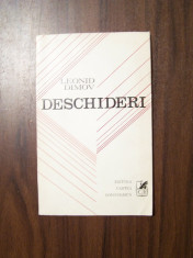 Deschideri - Leonid Dimov (prima editie, 1972) foto