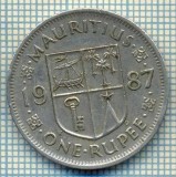 6844 MONEDA -MAURITIUS - ONE RUPEE -ANUL 1987-starea care se vede