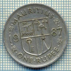 6844 MONEDA -MAURITIUS - ONE RUPEE -ANUL 1987-starea care se vede