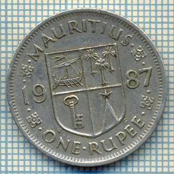 6844 MONEDA -MAURITIUS - ONE RUPEE -ANUL 1987-starea care se vede foto