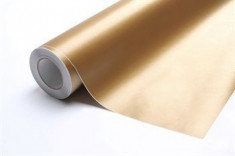 Folie auto cu textura aluminiu gold 100 cm 81AGO04-100 - WT3598 foto