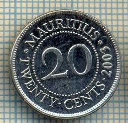 6853 MONEDA -MAURITIUS - 20 CENTS -ANUL 2003 -starea care se vede foto