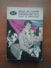 CONFESIUNEA UNUI COPIL AL SECOLULUI - ALFRED DE MUSSET ( 3016 ) foto