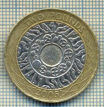 6887 MONEDA- MAREA BRITANIE - 2 POUNDS -2005 -starea care se vede