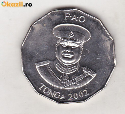 bnk mnd Tonga 50 seniti 2002 ,FAO , personalitate foto