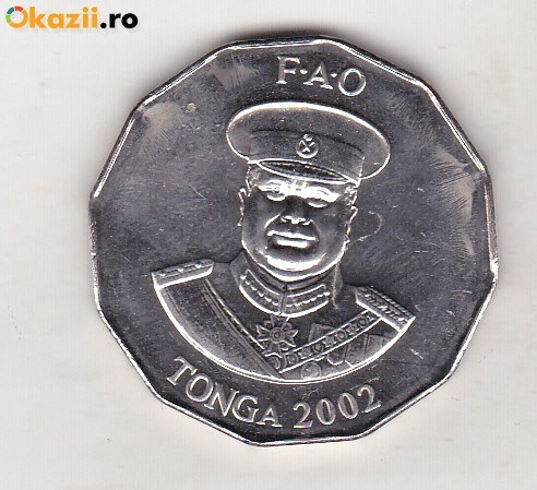 bnk mnd Tonga 50 seniti 2002 ,FAO , personalitate