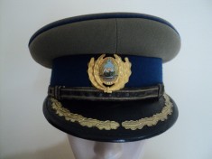 CHIPIU/CASCHETA MILITARA ARMATA ROMANA -OFITER DE SECURITATE R.S.R. pt. colectie foto