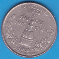 (M352) MONEDA SUA - QUARTER DOLLAR 2000, LIT. P - MARYLAND