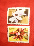 Serie- Flora - Orhidee , 1987 Brazilia , 2 val.