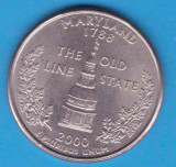 (M337) MONEDA SUA - QUARTER DOLLAR 2000, LIT. P - MARYLAND, America de Nord