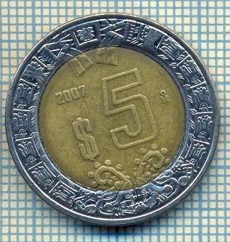 6927 MONEDA- MEXIC - 5 PESOS - 2007 -starea care se vede