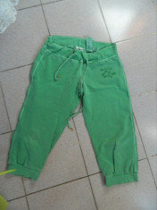 Pantaloni verzi, H&amp;amp;M, ideali de casa, sport, mar M-L. COMANDA MINIMA 30 LEI! foto