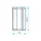 Tub 50 cm pentru cosuri de fum izolate din inox Hi Line - 300 x 360 x 30 mm