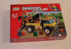 Lego Juniors 10683 Road Work Truck, sigilat, 132 piese, 4-7 ani foto