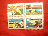 Serie- Bloc 4 val. - Campionat Fotbal -Cupa Braziliei 1988 Brazilia