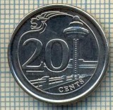 6990 MONEDA - SINGAPORE - 20 CENTS -ANUL 2013 -starea care se vede