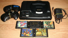 Sega Mega Drive + 5 jocuri foto