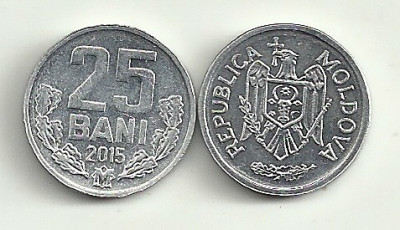 MOLDOVA 25 BANI 2015 UNC [1] livrare in cartonas foto