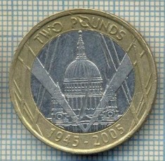6957 MONEDA- MAREA BRITANIE - 2 POUNDS -1945-2005 WW II -starea care se vede