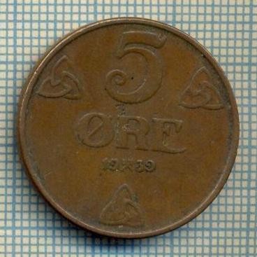 6967 MONEDA - NORVEGIA (NORGE) - 5 ORE - ANUL 1939 -starea care se vede foto