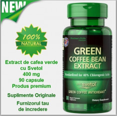 Extract de cafea verde cu SVETOL 400 mg 90 capsule pentru SLABIT si energie foto