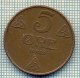 6964 MONEDA - NORVEGIA (NORGE) - 5 ORE - ANUL 1939 -starea care se vede, Europa