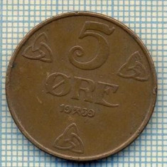 6964 MONEDA - NORVEGIA (NORGE) - 5 ORE - ANUL 1939 -starea care se vede