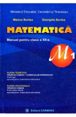Manual matematica Clasa 12 M1 2007 - Marius Burtea, Georgeta Burtea foto