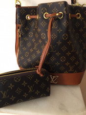 SET MODEL NOU LOUIS VUITTON GEANTA SI PORTOFEL POZE REALE foto