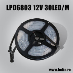 Banda LED Digitala 6803ic 5 metrii 12v 30 led/m , pixel dream LED IP68 foto