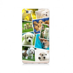 Husa Huawei Ascend P8 Lite Slim Model Puppies Collage foto