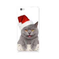 Husa Huawei Ascend P8 Lite Slim Model Christmas Kitty foto