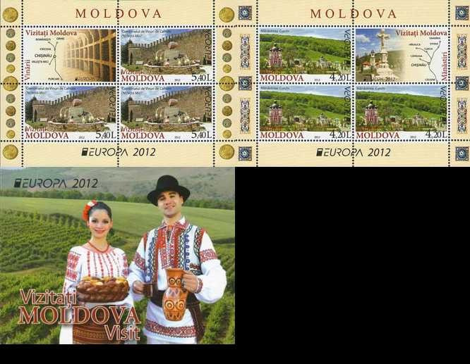 MOLDOVA 2012, EUROPA CEPT, bloc neuzat, MNH