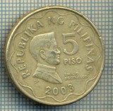 7022 MONEDA- FILIPINE(PHILIPINAS) - 5 PISO -2003-starea care se vede, Europa