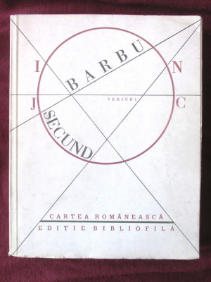 &amp;quot;JOC SECUND. Editie bibliofila&amp;quot;, Ion Barbu, 1986 foto