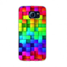 Husa Samsung Galaxy S6 G920 Slim Model Colorful Cubes foto
