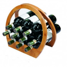 Suport lemn sticle vin foto