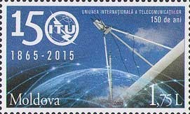 MOLDOVA 2015, Aniv. Uniunea Internationala a Telecomunicatiilor, serie neuzata foto