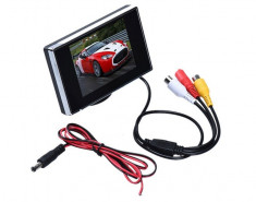 Monitor LCD 3.5 inch pentru Sistem Supraveghere Video CCTV sau pentru Auto foto