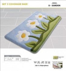 Covoras baie Sidef S-Garden lila 3 buc / set ? 60 x 100 cm foto