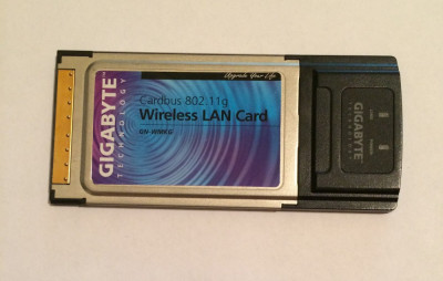 Placa retea wireless Gigabyte GN-WMKG, 802.11b/g, maxim 54 MBps, PCMCIA (503) foto