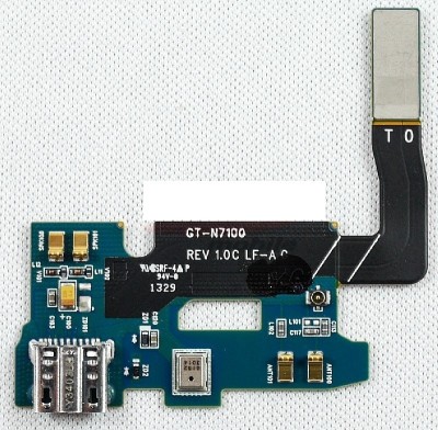 Banda cu conector incarcare si microfon Samsung Galaxy Note II Original foto