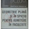 Geometrie plana si in spatiu pentru admitere in facultate