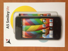 Smartphone Dual Sim ALLVIEW A5 Smiley, 4.0&amp;quot;, 3.2MP, 4GB, White foto