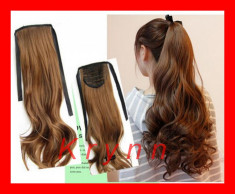 Extensie Extensii coada par sintetic Ponytail de calitate - TR. GRATUIT PT AVANS foto