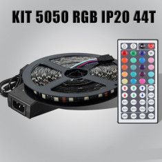 Kit banda led rgb 5050 60 led/m sursa controller si telecomanda ir 44 taste LED foto