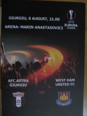 Astra Giurgiu - West Ham United FC (6 august 2015) foto