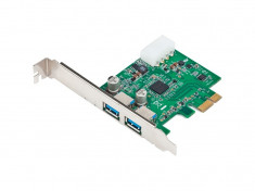 Gembird Adaptor USB3.0 PCI-Ex la 2xUSB 3.0 F UPC-30-2P foto